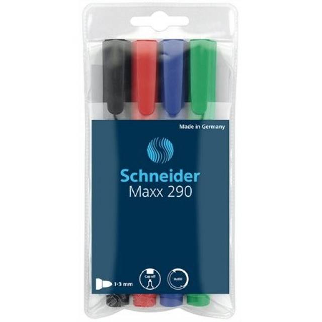 Schneider Whiteboard Marker Maxx 290 Red - School Depot NZ