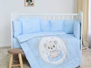 Lorelli Lilly ágynemű garnitúra 60x120 - Little Bear Blue