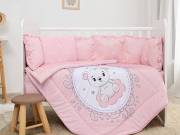 Lorelli Lilly ágynemű garnitúra 60x120 - Little Bear Pink
