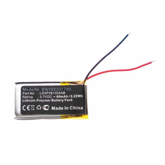 VHBW Fitbit LSSP281324AB Okosóra Elem - 60 mAh 3,7 V Li-polimer ...