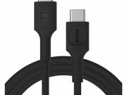 USB-C kábel 2m 100W Greencell PowerStream gyors töltés PD párduc fekete KABGC100PS200PB