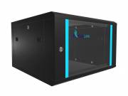 Extralink 6U 600x600 black, rack szekrény, fali szerelésű - EXTRALINK