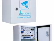 Extralink Atlas, kültéri PoE kapcsoló, 8x RJ45 1000Mbps PoE, 2x SFP, 120W, aktív hűtés - EXTRALINK