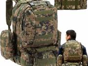 Extralink Military - taktikai, utazó, túrista és katonai 4 az 1-ben túlélő hátizsák 50L MIL-668 - EX