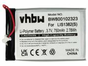 VHBW E-könyv olvasó akkumulátor LIS1382(S), 1-756-769-31, 9924A60515, 9702A50844 - 750 mAh 3,7 V Li-