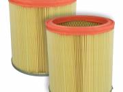 2x round filter replaces Rowenta ZR70 for Tefal Vacuum Cleaner, orange / yellow - VHBW