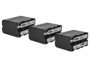 Videocamera 3x Battery replaces Sony NP-F930, NP-F960, NP-F950, NP-F950/B, NP-F930/B - 6000 mAh 7.2 