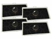 4x Activated Carbon Filter as Replacement for Balay 461422 / 00461422 for Bosch Hob + Mounting Mater