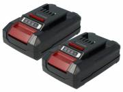 2x Battery replaces Einhell 45.114.36, 4511437, 4511396, 4511395 Electric Power Tool - 1500 mAh, 18 