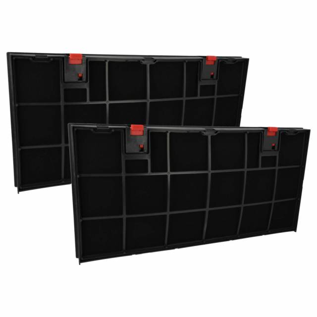 2x Activated Carbon Filter as Replacement for AEG 0243271009 for Bauknecht Hob - 43 x 21.2 x 2.7 cm  - Kép