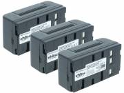 3x Battery replaces JVC BN-V22U, BN-V20, BN-V25, BN-V24U, BN-V22, BN-V20US, BN-V20U - 4000mAh, 6V, N