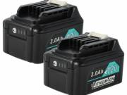 2x Battery replaces Makita 197396-9, 197402-0, 197390-1, 197394-3 Electric Power Tool - 3000 mAh, 12