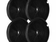 4x Activated Carbon Filter as Replacement for 484000008647, 480181700941 for 3i marchi Hob - 19 cm -