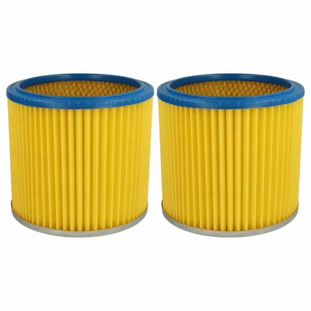 2x filter replaces Einhell 2351110 for Güde Vacuum Cleaner, blue / yellow - VHBW - Kép