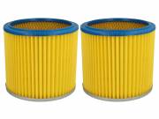 2x filter replaces Einhell 2351110 for Güde Vacuum Cleaner, blue / yellow - VHBW