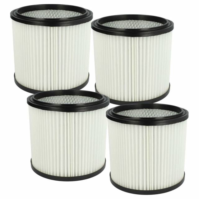 4x cartridge filter replaces Einhell 2351110 for LIV Vacuum Cleaner, black / white - VHBW - Kép