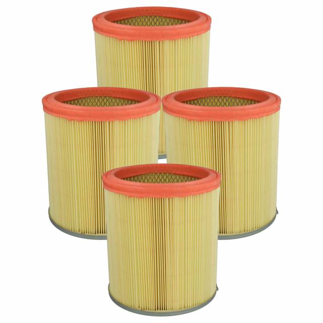 4x round filter replaces Rowenta ZR70 for Tefal Vacuum Cleaner, orange / yellow - VHBW - Kép
