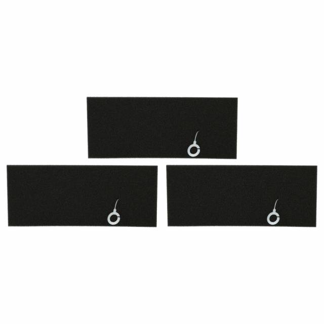 3x foam filter replaces 4242001238839, 17000301 for Bosch Vacuum Cleaner - VHBW - Kép