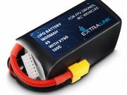 EXTRALINK LiPo akkumulátor 1800mAh 4S XT60 csatlakozóval, 130C, FPV drónokhoz és RC járművekhez