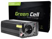 Greencell Autós Inverter 24V-ról 230V-ra (feszültség növelő) 300W/600W Módosított szinuszhullám INV0