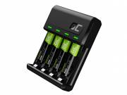 GC VitalCharger töltő és 4 x AAA akkumulátor HR03 800mAh GRSETGC02 - Greencell