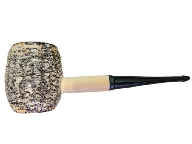 Missouri Meerschaum Country Gentleman kukorica pipa egyenes szárral, 6 mm filterrel, fekete szopókáv - Kép