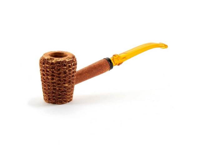 Missouri Meerschaum Corn Cob Let Freedom Ring kukoricacsutka pipa hajlított szárral és 6 mm-es filte - Kép