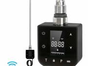 Wifi-s fűtőpatron törölközőszárító radiátorhoz digitális hőfokszabályozóval 600W fekete