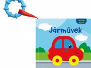 Napraforgó Textil könyv rágókával - Járművek