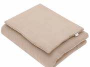 Muszlin ágynemű szett töltettel New Baby 80x70 cm bézs - NEW BABY