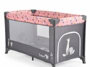 Moni Safari egyszintes utazóágy - Pink