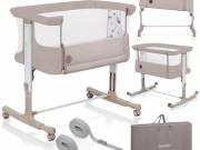 Lionelo Aurora 3in1 babaöböl, babaágy és bölcső - Beige Cappuccino