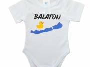 Rövid ujjú baba body Balaton mintával - Asti