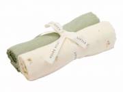 Little Dutch muszlin textilpelenka 70x70 cm 2 db Forest Treasures & Sage
