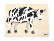 Gyermek fa puzzle Viga Cow