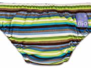 Úszópelenka Bambino Mio Brown Stripe méret S