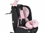 ISAFE autósülés ISIZE és ISOFIX ülésemelővé alakítható 76-150cm PINK - MONI