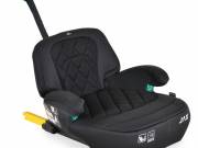 JAX autós ülésmagasító háttámlával 125-150cm rögzítő hevederrel, ISOFIX FEKETE - MONI