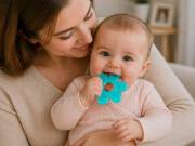 BabyOno hűsítő zselés rágóka fogzási időszakra - menta virág - BABY ONO