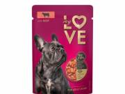 My Love teljes értékű, szaftos alutasakos eledel felnőtt kutyáknak Marha 100g
