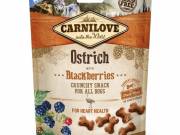 Carnilove Dog Jutalomfalat Crunchy Ostrich&blackberries - Strucchús szederrel 200g