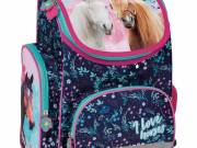Lovas ergonomikus iskolatáska 37x27x16cm, KO23, rózsaszín-kék - DERFORM