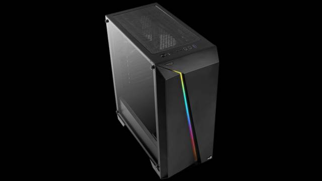 AeroCool Cylon Mini TG RGB mATX Fekete Edzett Üveg Számítógép ház ...