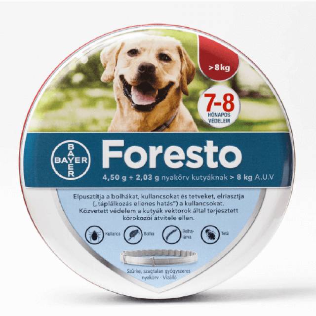 Foresto Bolhanyak rv Nagytest Kutya 8kg Felett Debrecen llat