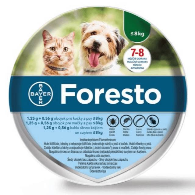 Foresto Bolhanyak rv Kicsi Macska Kutya 8kg ig Debrecen llat