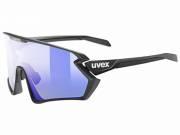 Uvex Szemüveg  Sportstyle 231 2.0 V, Black Matt/blue Napszemüveg