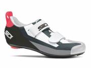Sidi T-5 Air Triathlon Országúti Cipő Fekete-fehér-korall - SIDI