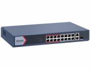 Hikvision Switch PoE - DS-3E1318P-EI/M (16 port 100Mbps, 130W, 2xRJ45 1000Mbps) - HIKVISION
