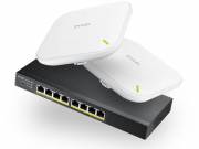 Zyxel Nebula Starter Kit (1db GS1915-8EP PoE+ Switch + 2db NWA90AX Access Point) PoE switch, 8 port