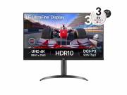 LG Monitor 32" - 32UR550K-B (VA; 16:9; 4K 3840x2160; 4ms; 250cd; 60Hz; HDMIx2; DP; Spkr, Pivot)